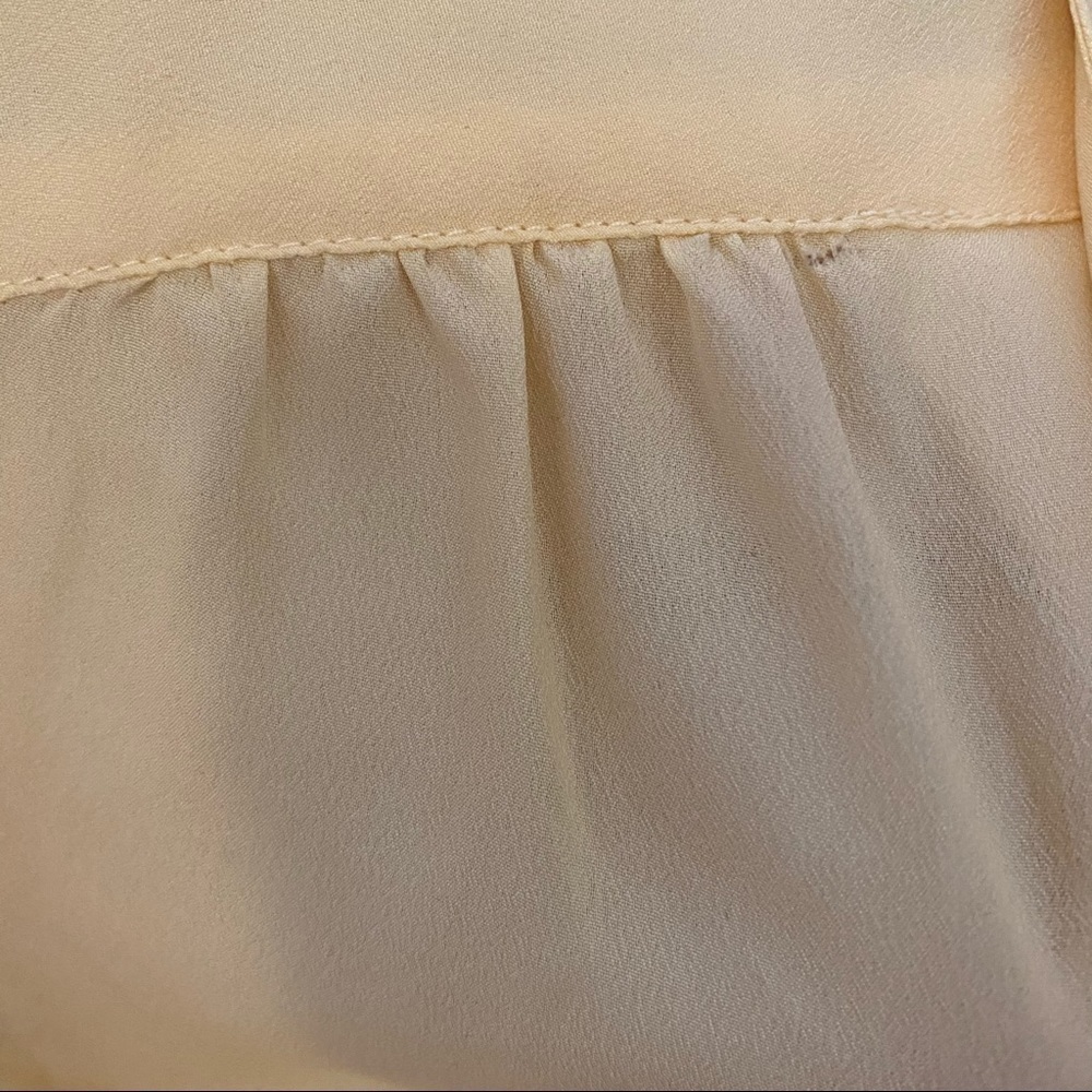 Vintage Soft butter Yellow Full Sleeves Blouse Collared - Picture 15 of 15